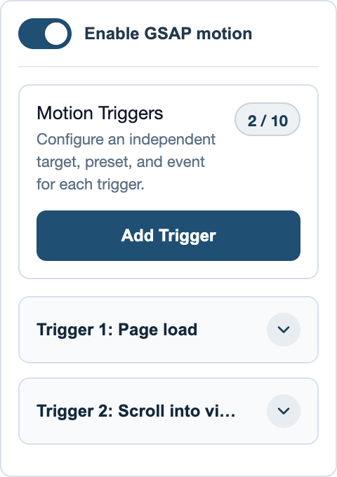 Two trigger records on one native content target.